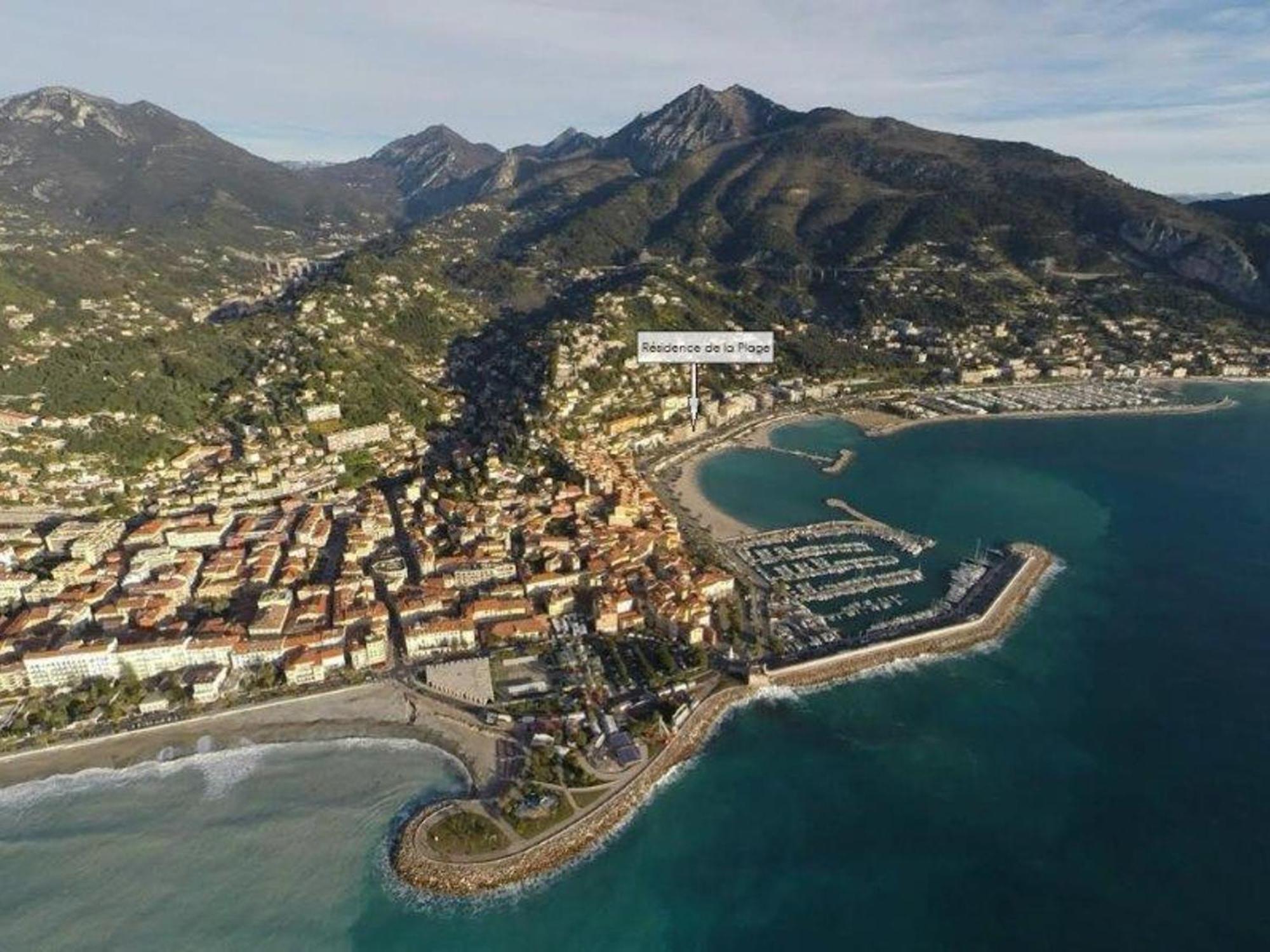 Studio Renove Face Mer Avec Terrasse A Menton, Proche Centre-Ville Et Plages - Fr-1-196-301 Exterior foto